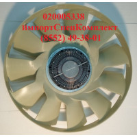 Крыльчатка вентилятора Ø650мм, 11 лопастей, Двигатель КАМАЗ Cummins 6ISBe ЕВРО-4, BorgWarner. Артикул 020004982 / 020005338