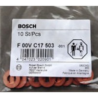 Шайба медная уплотнительная форсунки ГАЗ-3302 дв.CUMMINS ISF 2.8 BOSCH. Артикул F 00V C17 503 / 5290486 / F00VC17503