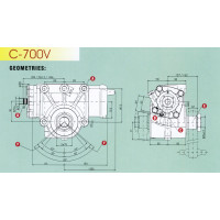 ГУР / Рулевой механизм  MAN F2000. Артикул -  C700V/ 717-105
